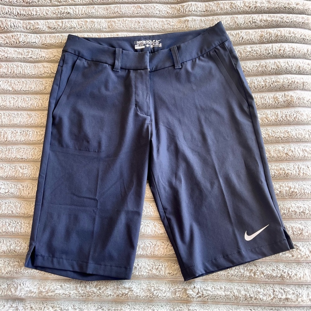 Women's Nike Golf Dri- Fit Black Long Line Shorts- Size 4-6